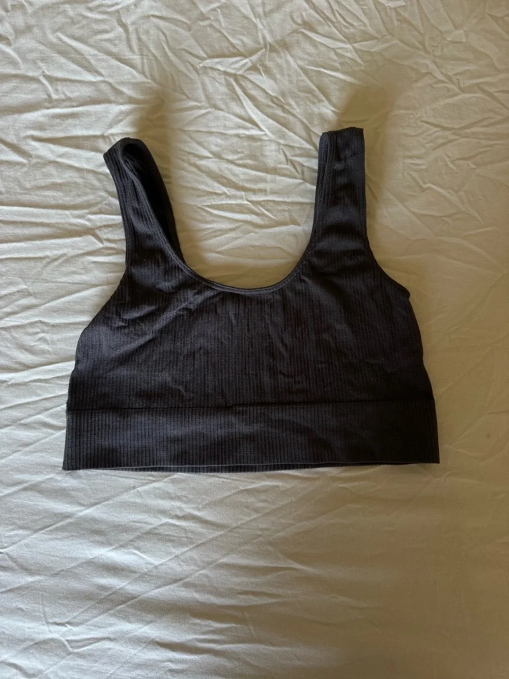 SKIMS Ribbed Scoop Bralette in Dark Brown - Picture 6 of 7
